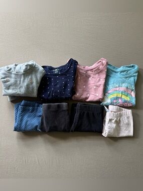 Toddler Girls Mix & Match Tops & Leggings Bundle